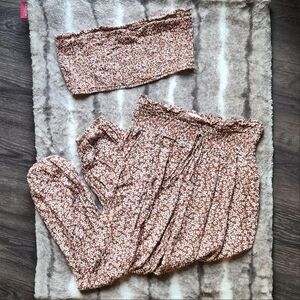 Floral Print Two-Piece Set